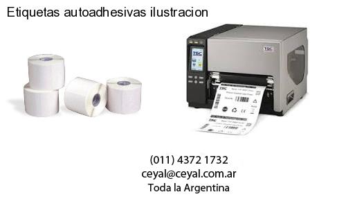 Etiquetas autoadhesivas ilustracion