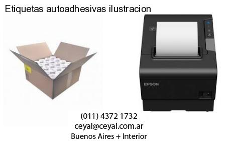 Etiquetas autoadhesivas ilustracion