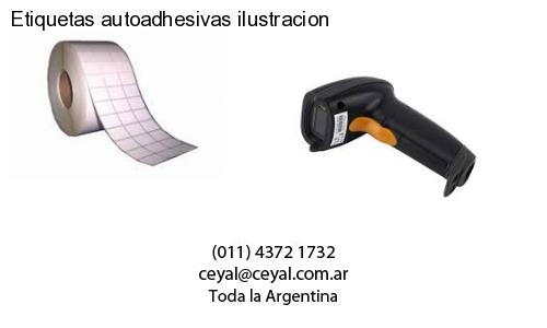 Etiquetas autoadhesivas ilustracion