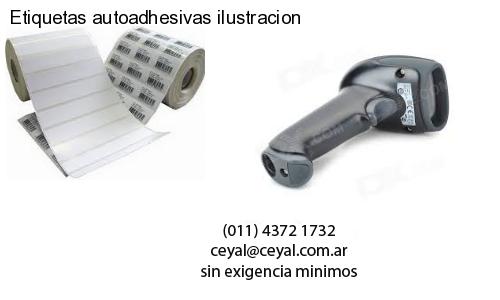 Etiquetas autoadhesivas ilustracion