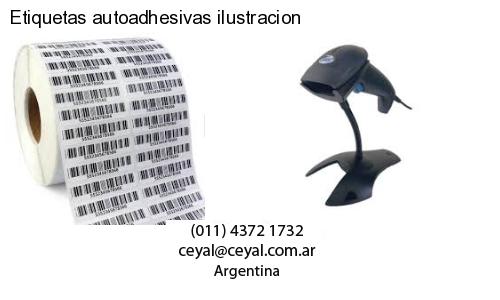Etiquetas autoadhesivas ilustracion