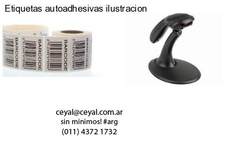 Etiquetas autoadhesivas ilustracion