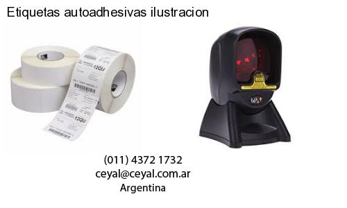 Etiquetas autoadhesivas ilustracion