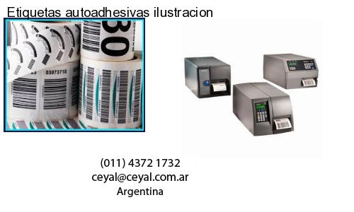 Etiquetas autoadhesivas ilustracion