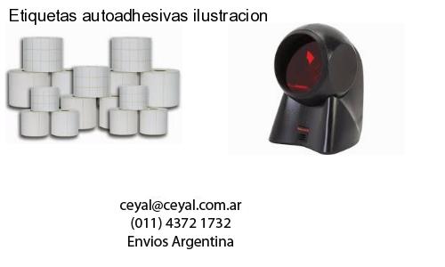 Etiquetas autoadhesivas ilustracion