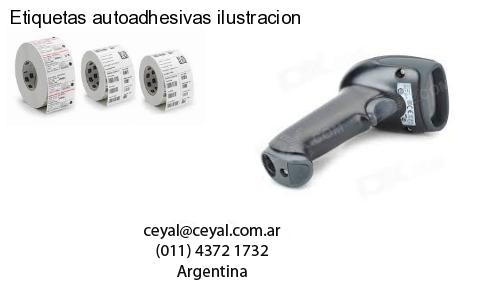 Etiquetas autoadhesivas ilustracion