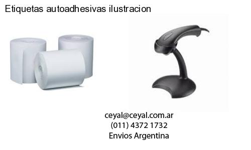 Etiquetas autoadhesivas ilustracion