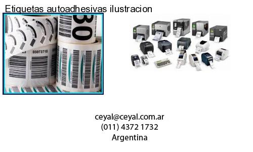 Etiquetas autoadhesivas ilustracion