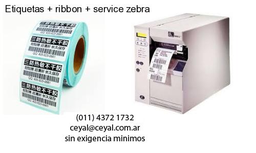 Etiquetas   ribbon   service zebra