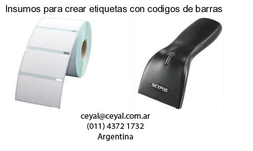 Insumos para crear etiquetas con codigos de barras