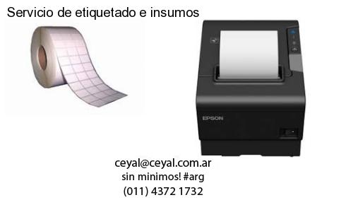 Servicio de etiquetado e insumos