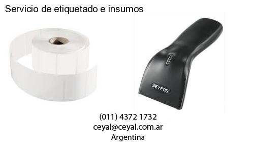 Servicio de etiquetado e insumos