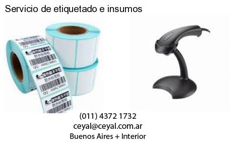 Servicio de etiquetado e insumos