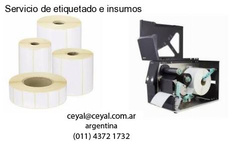 Servicio de etiquetado e insumos