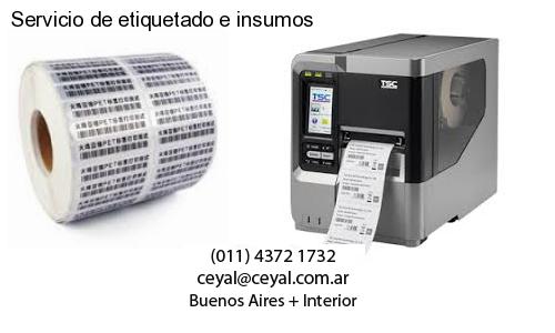 Servicio de etiquetado e insumos