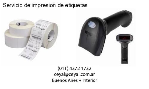 Servicio de impresion de etiquetas