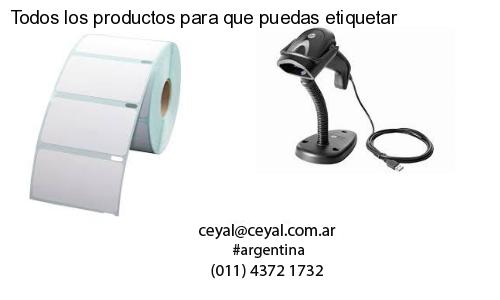 Todos los productos para que puedas etiquetar