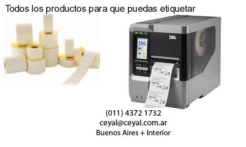 Todos los productos para que puedas etiquetar
