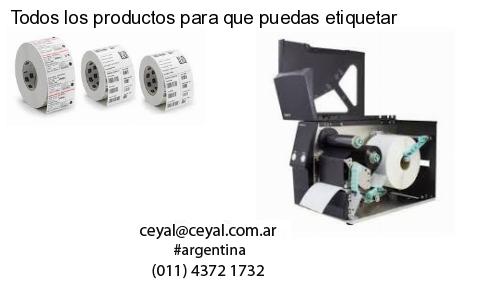 Todos los productos para que puedas etiquetar