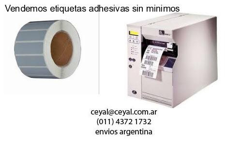 Vendemos etiquetas adhesivas sin minimos