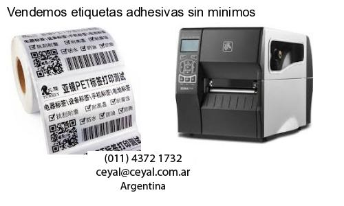 Vendemos etiquetas adhesivas sin minimos