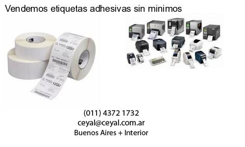 Vendemos etiquetas adhesivas sin minimos
