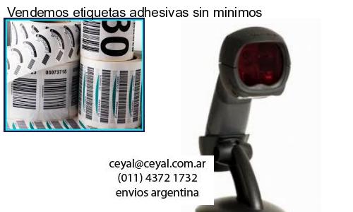 Vendemos etiquetas adhesivas sin minimos