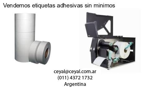 Vendemos etiquetas adhesivas sin minimos
