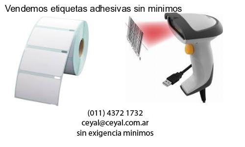 Vendemos etiquetas adhesivas sin minimos