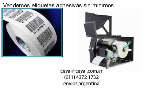 Vendemos etiquetas adhesivas sin minimos