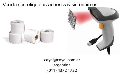 Vendemos etiquetas adhesivas sin minimos
