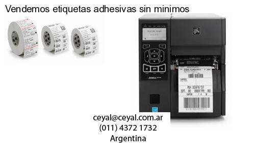 Vendemos etiquetas adhesivas sin minimos