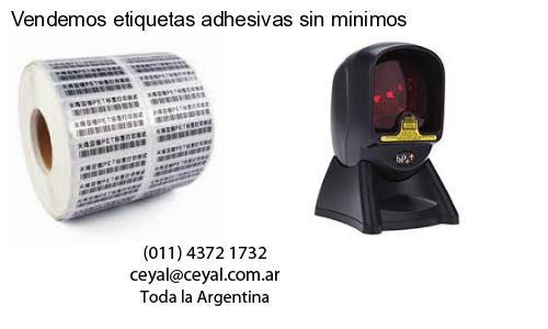 Vendemos etiquetas adhesivas sin minimos