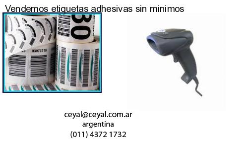 Vendemos etiquetas adhesivas sin minimos