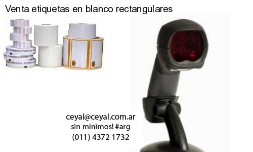 Venta etiquetas en blanco rectangulares
