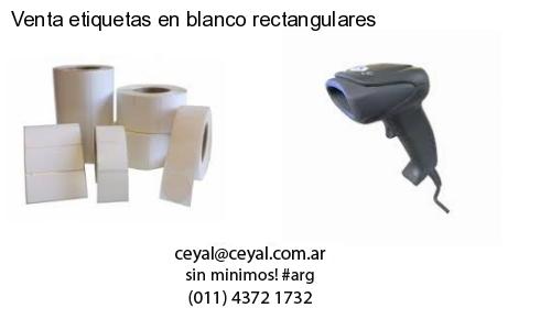Venta etiquetas en blanco rectangulares