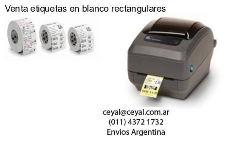 Venta etiquetas en blanco rectangulares