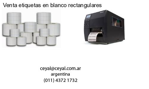 Venta etiquetas en blanco rectangulares