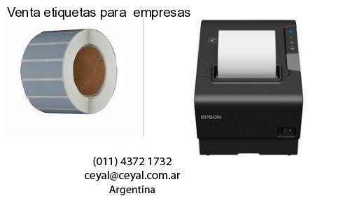 Venta etiquetas para  empresas