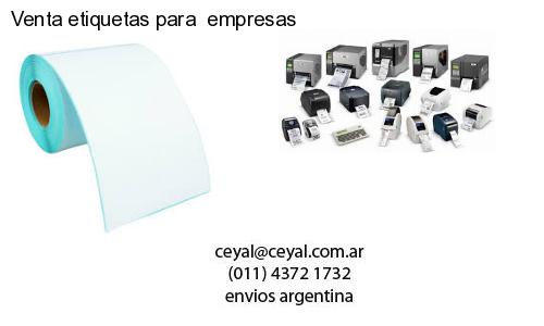 Venta etiquetas para  empresas