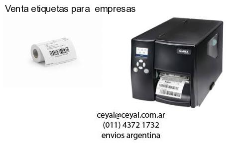 Venta etiquetas para  empresas