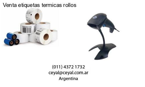 Venta etiquetas termicas rollos
