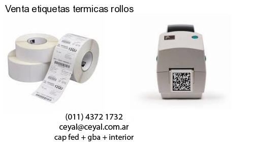 Venta etiquetas termicas rollos