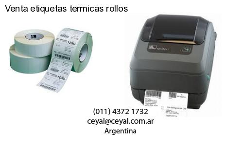 Venta etiquetas termicas rollos