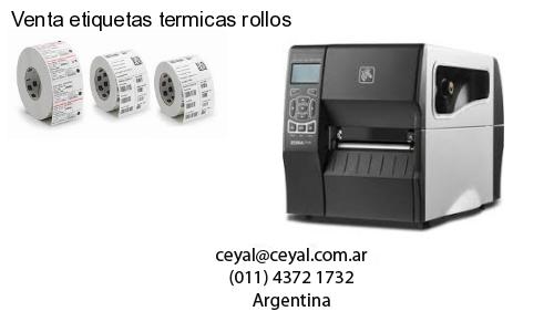 Venta etiquetas termicas rollos