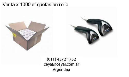 Venta x 1000 etiquetas en rollo