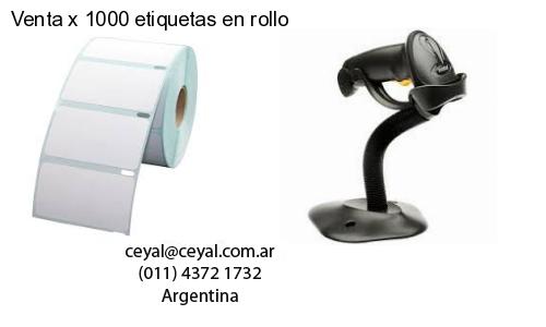 Venta x 1000 etiquetas en rollo