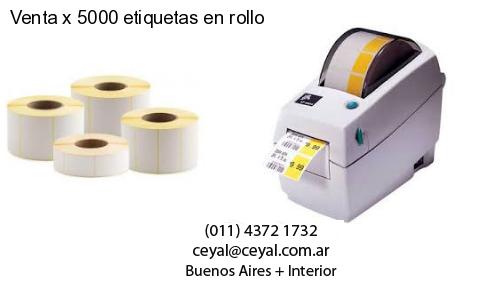 Venta x 5000 etiquetas en rollo