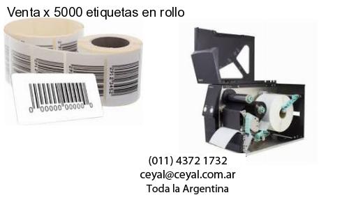 Venta x 5000 etiquetas en rollo