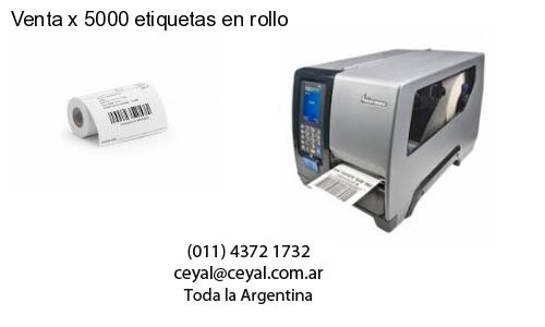 Venta x 5000 etiquetas en rollo